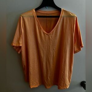 Ideology Bright Orange V-Neck Tee